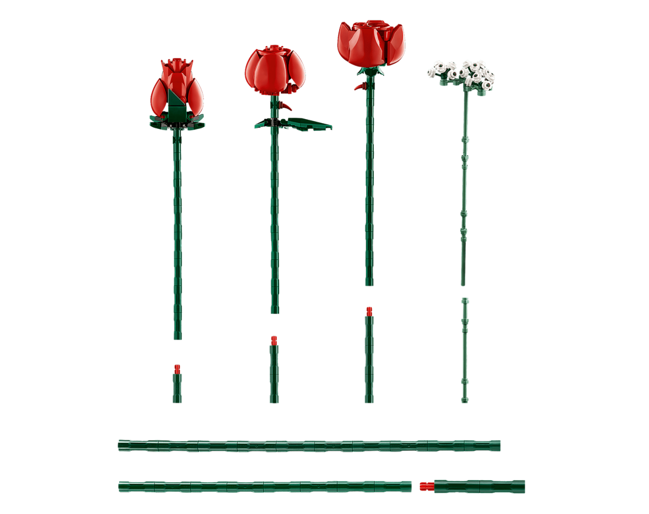 Ramo de Rosas rojas - Lego