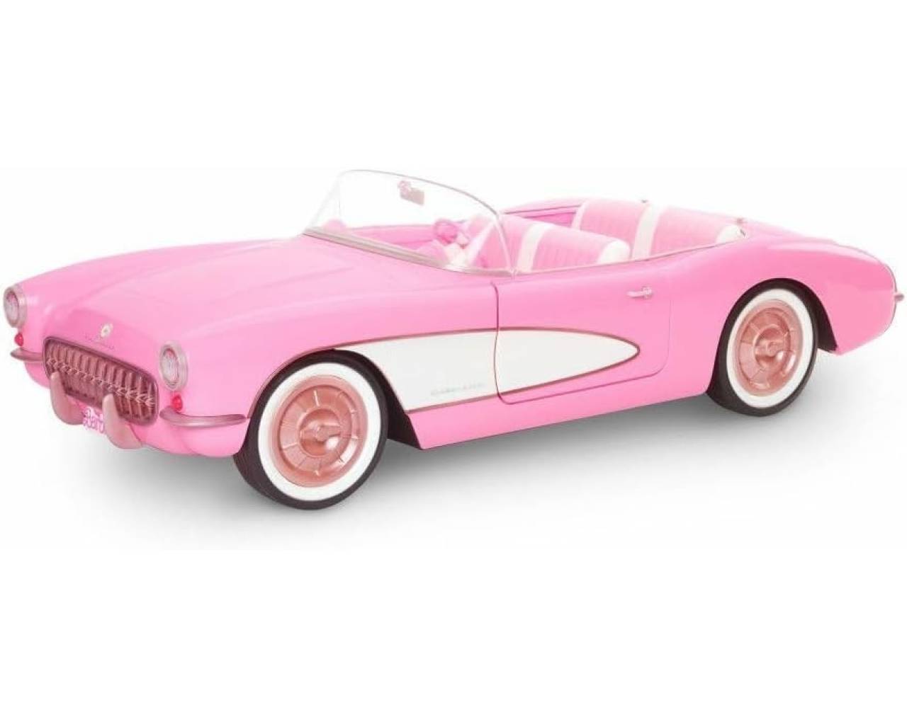 Barbie The Movie: Auto Corvette Rosa Clásico (4 Asientos) - ¡Edición Especial!