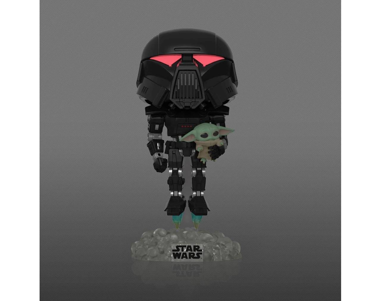 Dark Trooper with Grogu glows in the dark - Star Wars Pop! Vinyl